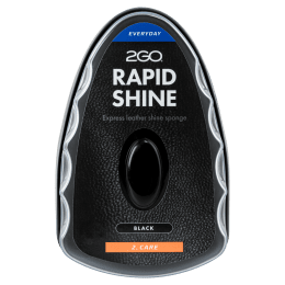 2Go rapid shine svart black skoputs snabb glans läder alla material