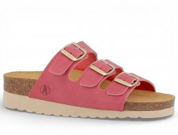 axelda cathrine 3 sandal komfortsandal mjuk anatomisk stötdämpande memoryfoam skinn läder arbetssko fotsmärta burgundy röd