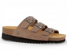 axelda cathrine 3 sandal komfortsandal mjuk anatomisk stötdämpande memryfoam skinn läder arbetssko fotsmärta mörkbrunbrun