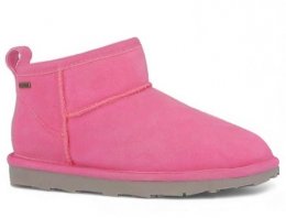 Genoa Waterproof Boot Low fårskinnsboots vattentäta varma fodrade vinter dam tjej cerise rosa ullboots kängor