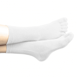 Bola TenToes bomull Lös resår vit bekväm ömma tår mjuk varm dibetes