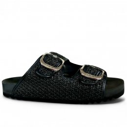 scholl noelle sandal dam svart bio fotriktig remmar