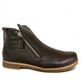 charlotte of sweden chelsea boots kastanj brun kastanie resår zipper känga dam skinn dragkedja urtagbar fotbädd mjuk