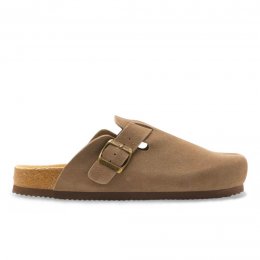 cph comfort bio clog suede dam sandal toffla läder skinn lätt stabil bekväm fotriktig täckt tå