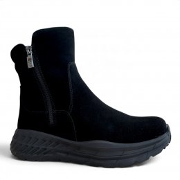 Eskimo grafen primrose mockaläder Dam lätt svart Black broddar Känga Boots Mocka Vattentät Vinter Is Broddar
