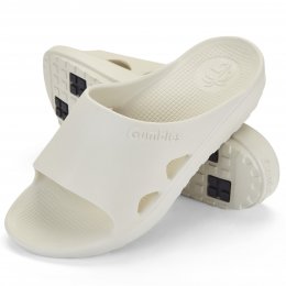 Gumbies Spasole slider Unisex dam herr Clay ljusbeige ljusgrå badtoffla träningstoffla badsko sandal