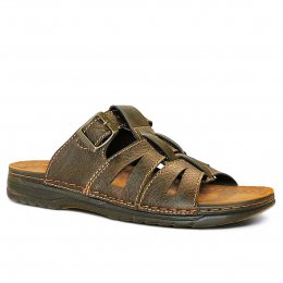 inblu sandal slippers herr skinn fotriktig slipin slipon mjuk