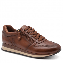 Läder-Sneaker till dam, från Janas kollektion Soft Line. En bekväm sko i modern design, tillverkad i finaste naturläder, utrusta