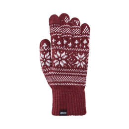 Kombi nordic glove powerpoint handske fodrad dam röd handskarhandske ull