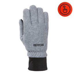 kombi wind touch handske herr fleece vindtät vattentät varm löparhandske träningshandske vardagshandske heather grey grå
