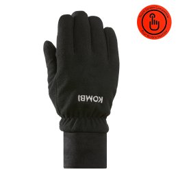 kombi wind touch handske herr fleece vindtät vattentät varm löparhandske träningshandske vardagshandske svart
