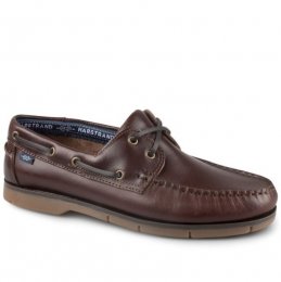 Marstrand 2-Eye Comfort Seglarsko / Mörkbrun herrsko läder lågsko loafer
