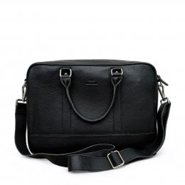 Marstrand Original Leather Laptop Bag / Black