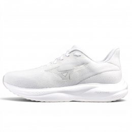 Mizuno Revolt 4 unisex dam herr white vit silver promenad walking träningssko löpar sneaker lätt stabil