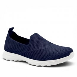 CC Resorts Casual Loafer beige navy blå lågsko mocka mesh memoryfoam