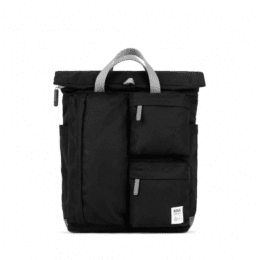 roka london waterhouse ryggsäck ash svart grå backpack canvas