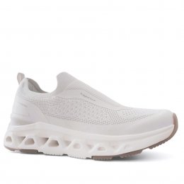 rugged gear smart slipon Sneaker Dam white vit komfort memoryfoam damsko fotriktig