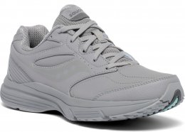 Saucony integrity st3 walker 3 wide grå grey dam walkingsko komfort och stabilitet.