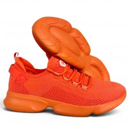 scholl camden textil orange dam sneaker fritidssko promenad walking