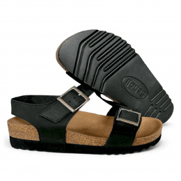 scholl filippa sandal dam svart bio fotriktig remmar