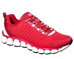 scholl galaxy sporty red röd vit dam sneaker fritidssko promenad walking