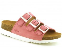 Scholl Summer Special Rio WG AD pink rosa läder anatomisk biosandal fotriktig