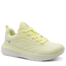 Tamaris amelie lätt Sneaker med Rymlig Läst yellow ljus gul komfort memoryfoam textil damsko fotriktig