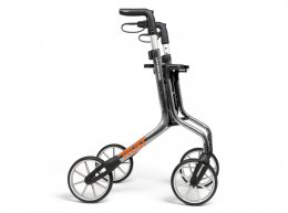 trustcare lets move again grå rollator utomhus lätt säker stabil snygg enkel
