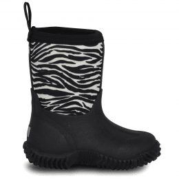vincent shoes allvädersstövel neopren varmfodrad barn svart black white zebra