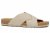 Axelda abbie offwhite sandal ljus beigem kork mjuk toffla fotriktig