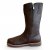 Charlotte Of Sweden Chelsea high hög stövel Boot Rough umbra brun resår zipper känga dam skinn dragkedja urtagbar fotbädd m