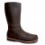 Charlotte Of Sweden Chelsea high hög stövel Boot Rough umbra brun resår zipper känga dam skinn dragkedja urtagbar fotbädd m