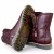 Charlotte Of Sweden chelseaboot känga resår zipper varmfodrad dam skinn dragkedja urtagbar fotbädd mjuk amarone vinröd