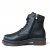 Charlotte Of Sweden känga Boots med snörning black svart multi zipper snörning dam skinn dragkedja urtagbar fotbädd mjuk