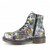 Charlotte Of Sweden känga Boots med snörning black svart blommig multi zipper snörning dam skinn dragkedja urtagbar fotbädd mjuk