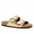 Cph-Comfort Biosandal damsandal guld gold metallic toffla läder lätt stabil bekväm fotriktig