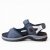 g comfort sandal läder remmar kardborre navy blå dam vandring arbete fritid bekväm