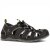 Kamik The Byron Bay 2 Herrsandal black svart gul täckt tå fotriktig vegan elastisk snabbsnörning sportsandal vattentålig