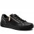 sitane Soft Line svart black guld gold Sneaker med dragkedja Rymlig Läst h-bredd komfort memoryfoam skinn dam