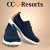 CC Resorts Stride Casual med Dragkedja / Navy Tan lågsko mocka mesh memoryfoam beige marinblå
