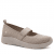 Jana letti ballerina hallux valgus walking promenad pepper beige rymlig läst tygsko fotriktig komfortsko eva memoryfoam