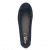 Jana panama Softline Ballerinasko loafer damsko lågsko finsko kostymsko puläder textil bred läst fotriktig mjuk navy marinblå