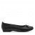 Jana panama Softline Ballerinasko loafer damsko lågsko finsko kostymsko puläder textil bred läst fotriktig mjuk svart black