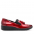 jana softline eloq lågsko loafer resår kilklack röd lack tassel fotriktig foam mjuk fotbädd urtagbar fire patent