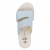 Jana Softline Unno Sandal sky sun blå gul comfort textil komfort fritid dam relax fit rymlig läst fotriktig hbred