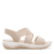 Jana Softline Unni Sandal beige gold guld remmar comfort textil komfort fritid dam relax fit rymlig läst fotriktig hbredd