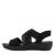 Jana Softline Unni Sandal black svart remmar comfort textil komfort fritid dam relax fit rymlig läst fotriktig hbredd