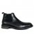 Marstrand Herrkänga låga boots svart black skinn läder fleecefoder chelsea boots