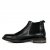 Marstrand Herrkänga låga boots svart black skinn läder fleecefoder chelsea boots