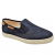 Marstrand Pacifico Slip-on / marinblå textil skinn herr sko sommar lågsko loafer